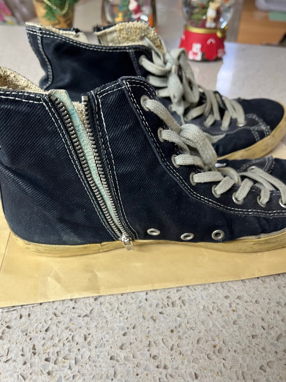 [42/270] 골든구스 프란시 하이탑 블랙 상품이미지6