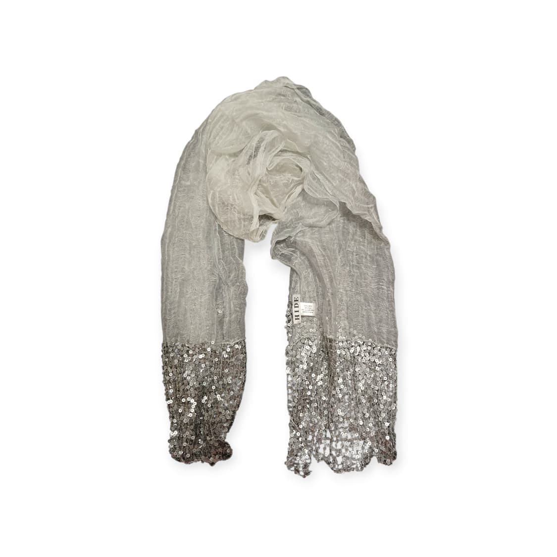 Hide 스팽글 린넨 실크 믹스 스카프  상품이미지1