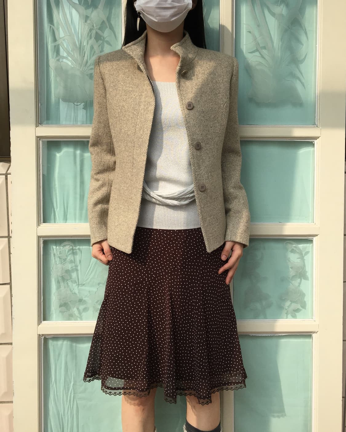 High neck short coat 상품이미지6