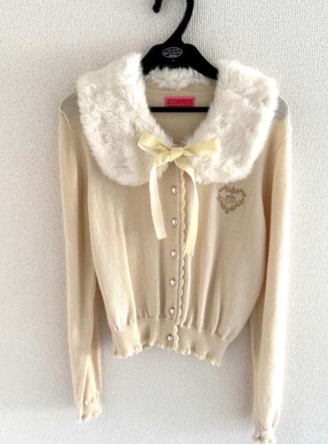 베이비더스타샤인브라이트 퍼리본가디건 히메갸루빈티지 babythestars 상품이미지1