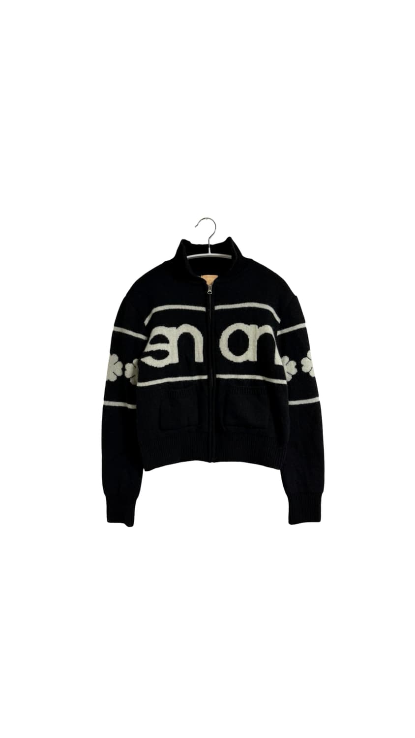 시눈 니트 집업 상품이미지1