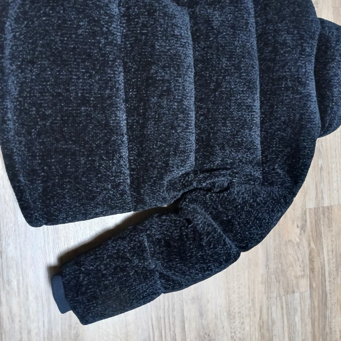 로맨틱크라운 벨벳 니트 다운 패딩 자켓 남녀공용 상품이미지7