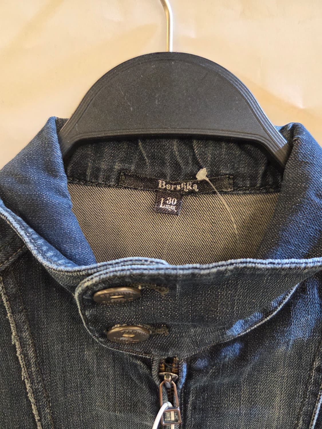 VINTAGE Y2K 중청 하이넥 데님자켓💯 상품이미지3