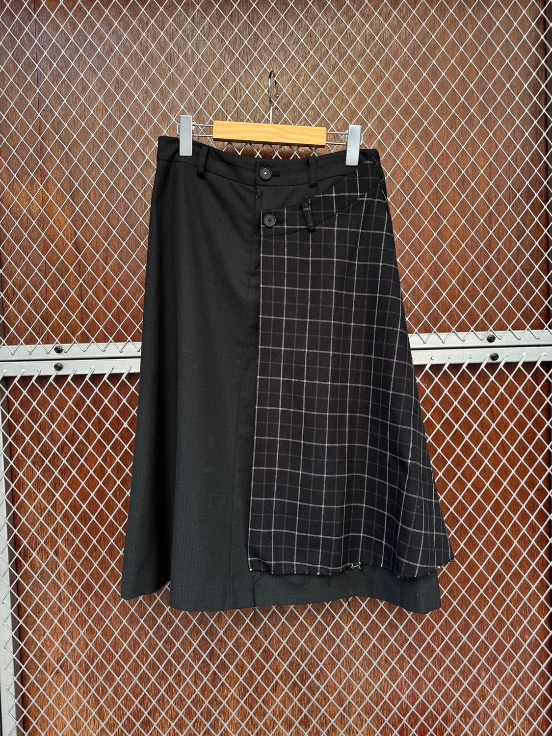 ADER 아더에러 빈티지 레이어드 체크 플레어 스커트 M 상품이미지1