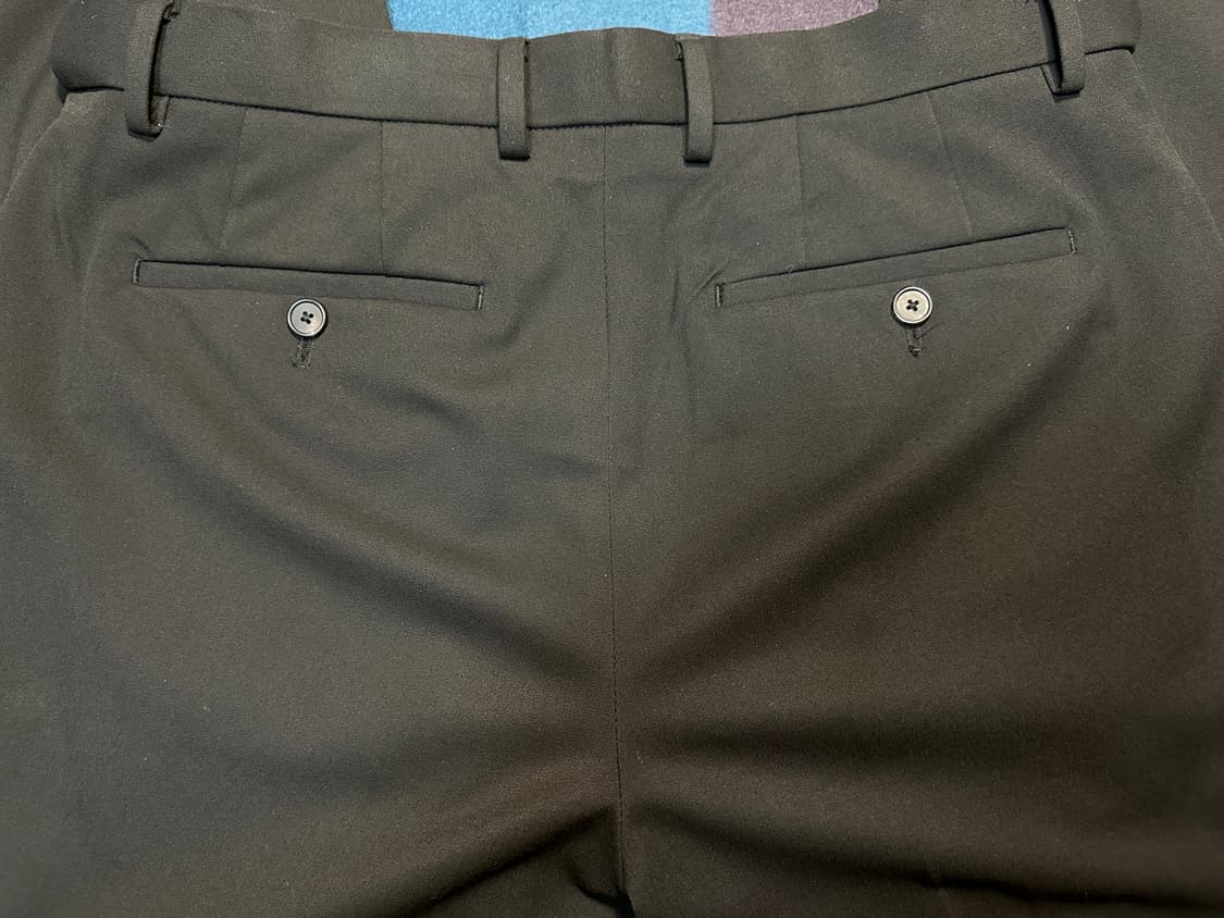 [무탠다드] 세미 와이드 히든 밴딩 슬랙스 [블랙] - 33 상품이미지4