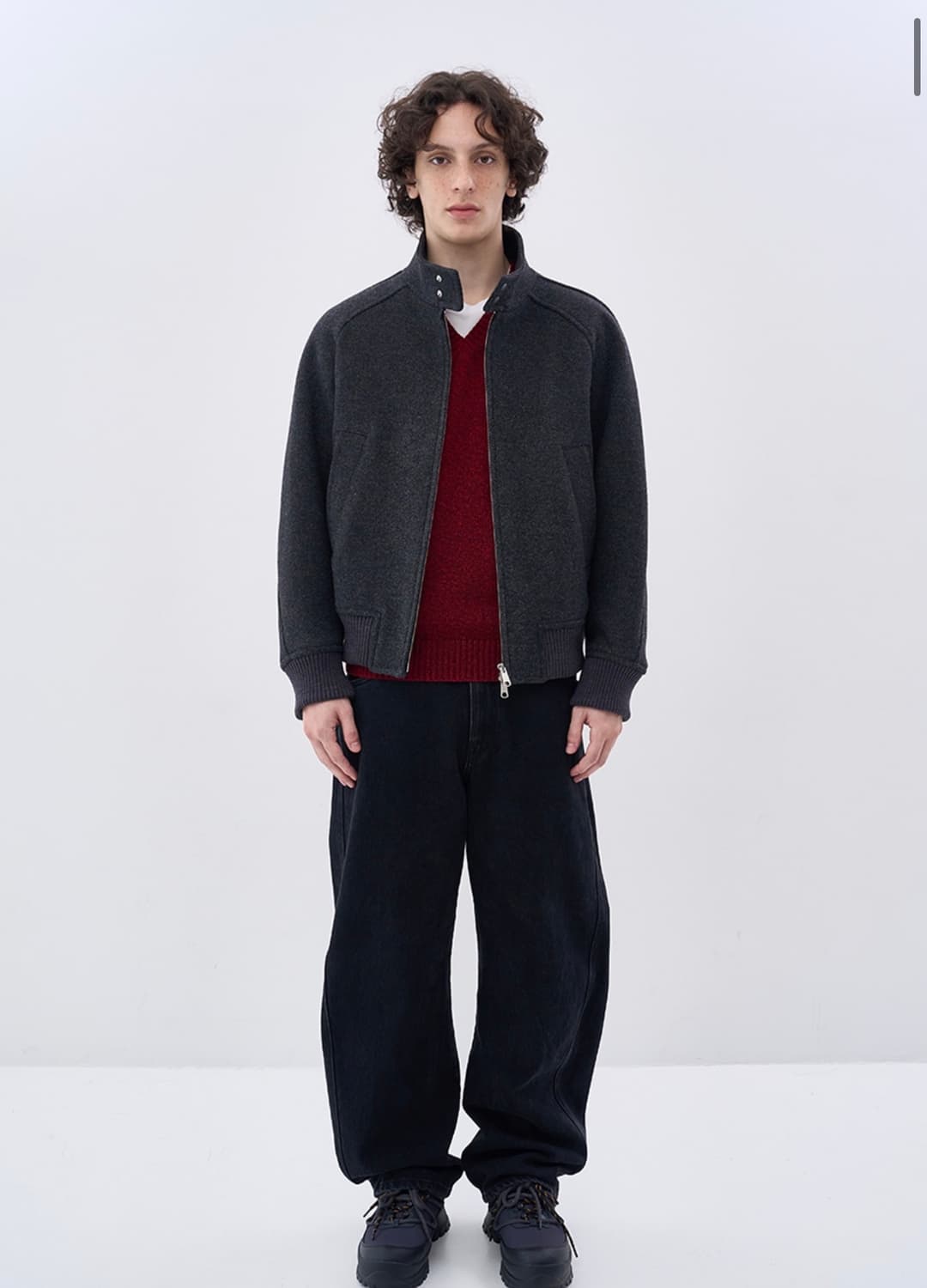 애프터프레이 리가즈 해링턴 블루종 차콜 L사이즈 상품이미지3