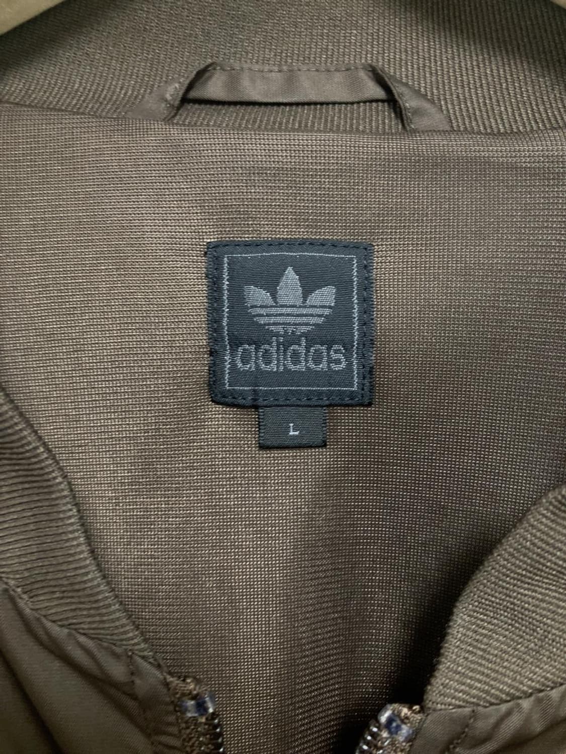 아디다스 브라운 골드 져지 갈금 자켓 집업 트랙탑 상품이미지3