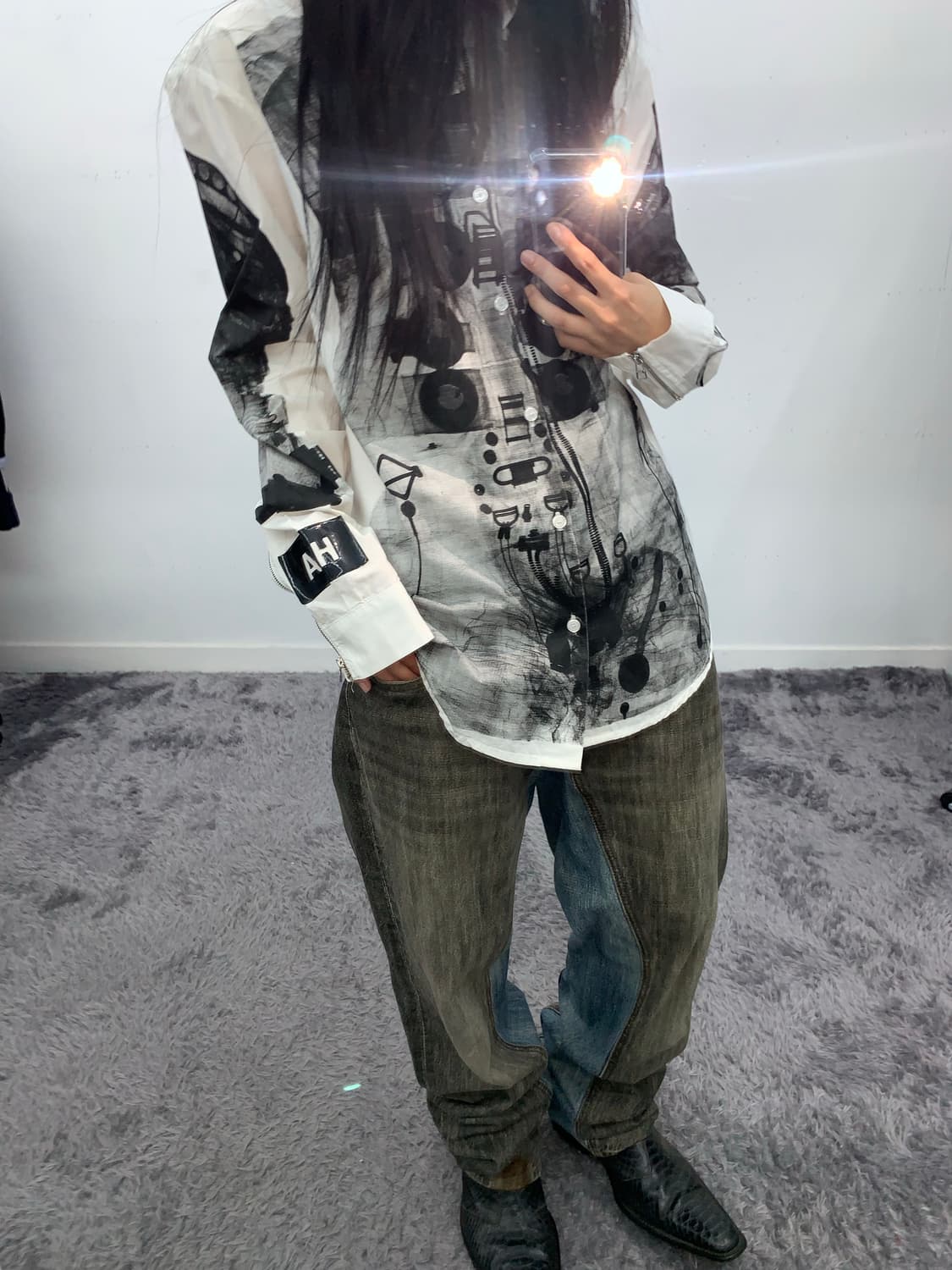 Hood by air 트롱프뢰유 셔츠 상품이미지2