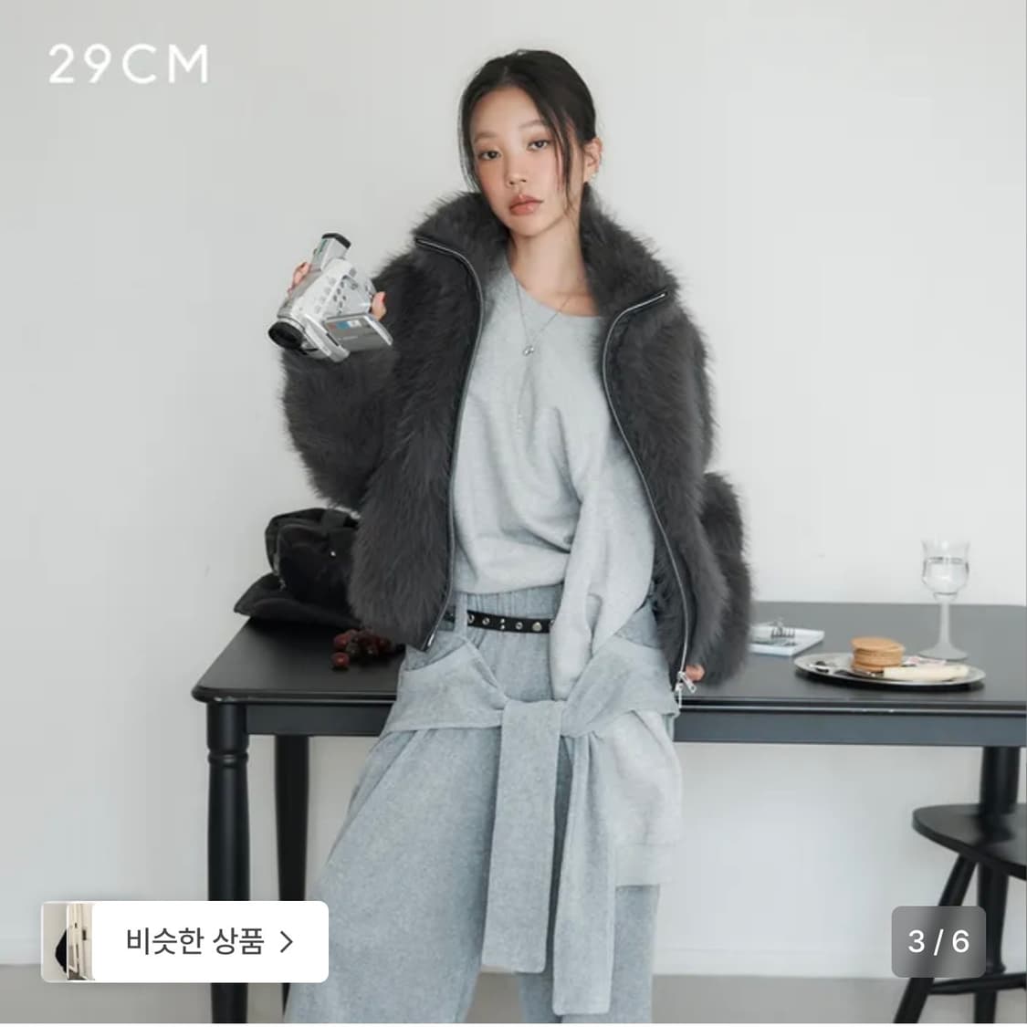 LCDC 퍼자켓 그레이 (새상품) 상품이미지3