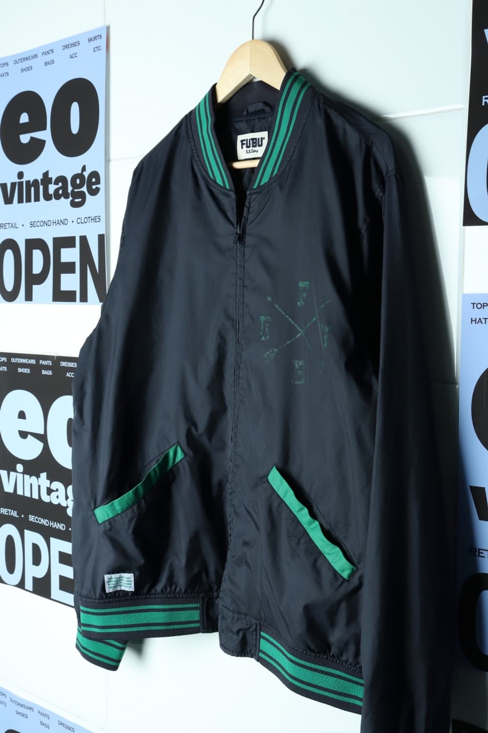 (2XL) 후부 집업 바람막이 점퍼자켓 90s 년대 바시티-7A26 상품이미지1