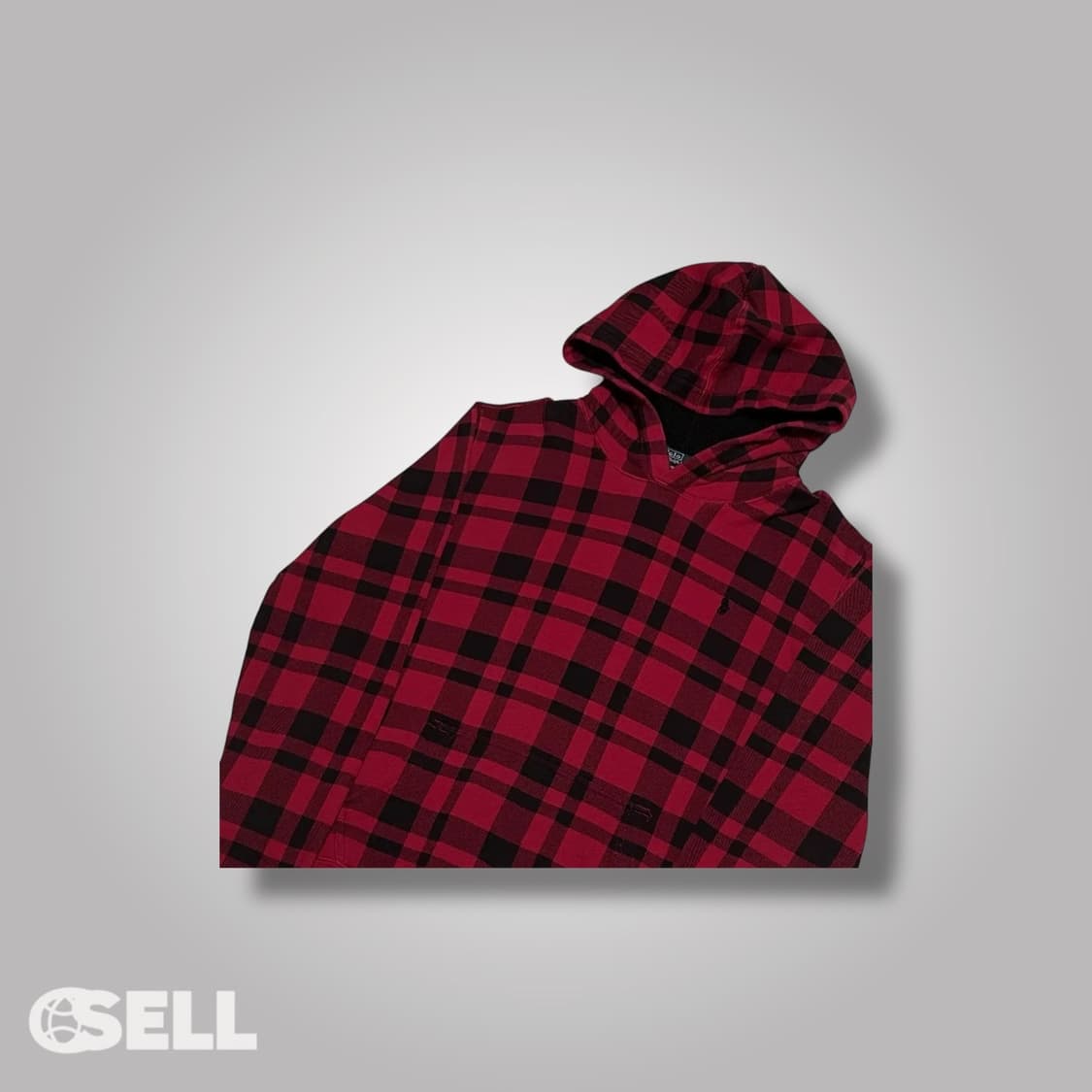 폴로 체크 후드티 상품이미지4