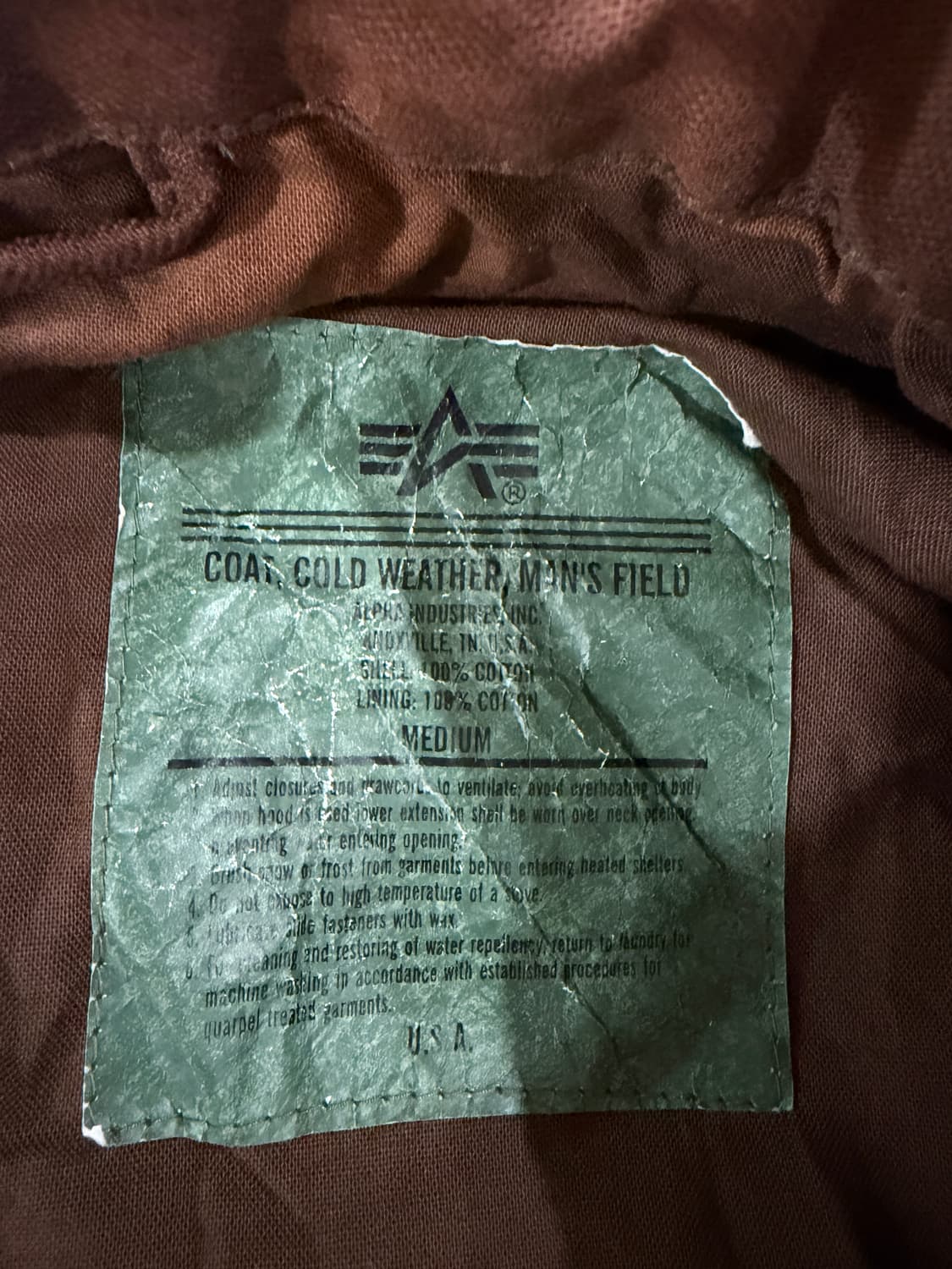 알파 인더스트리 M65 필드 자켓 상품이미지6