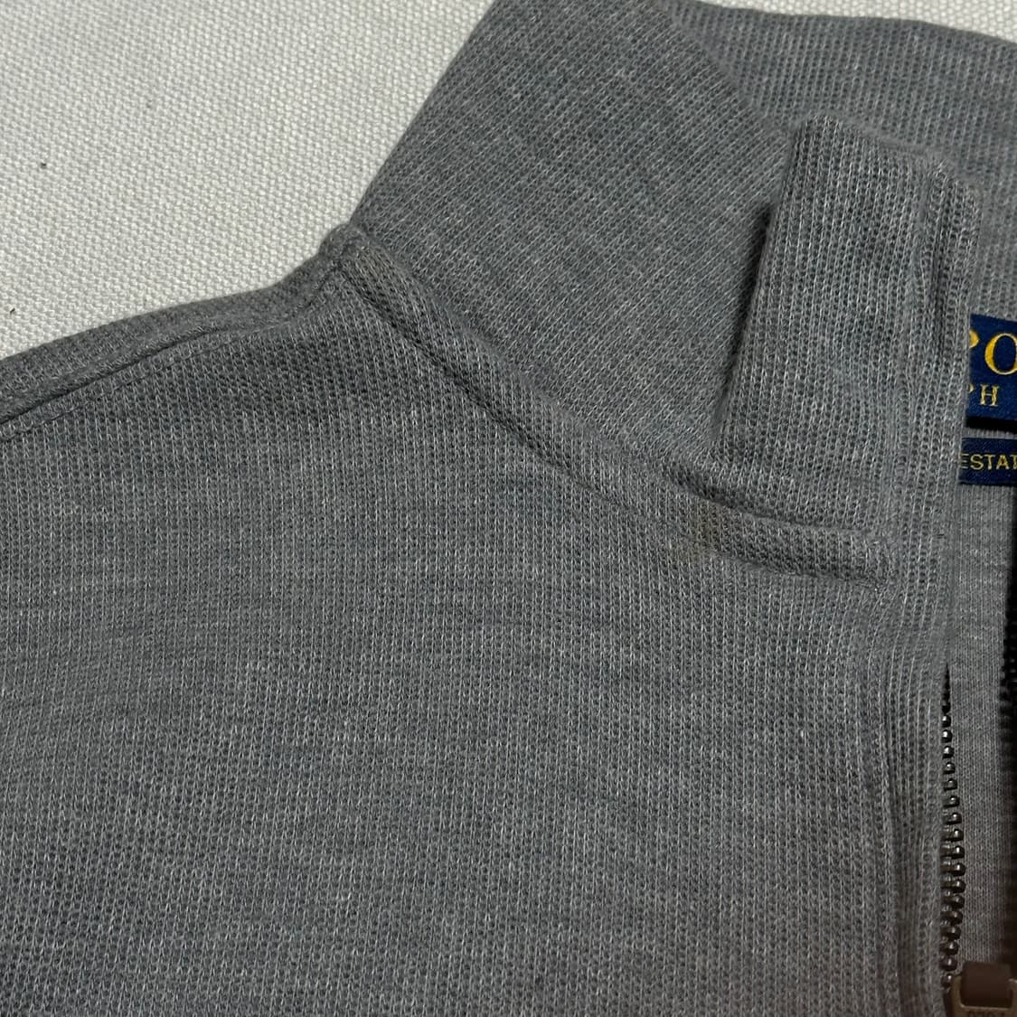 XS 폴로랄프로렌 멀티 포니 그레이 반집업 니트 상품이미지7