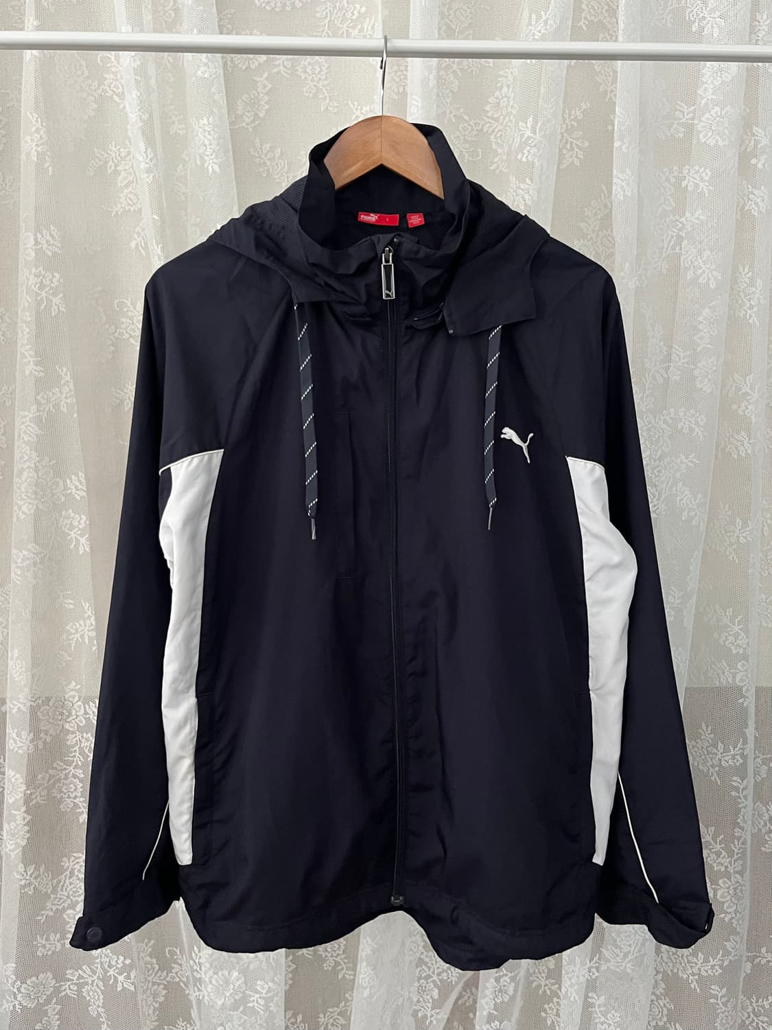 L) 푸마 PUMA 올드스쿨 바람막이 자켓 네이비 상품이미지1