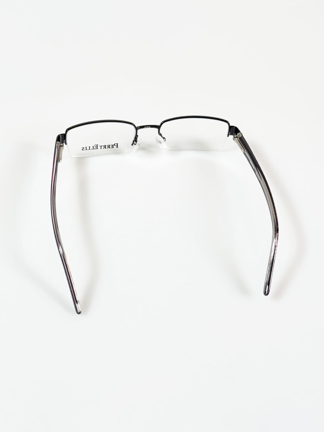 PERRY ELLIS 반무테 스퀘어 메탈 프레임 빈티지 안경 상품이미지5