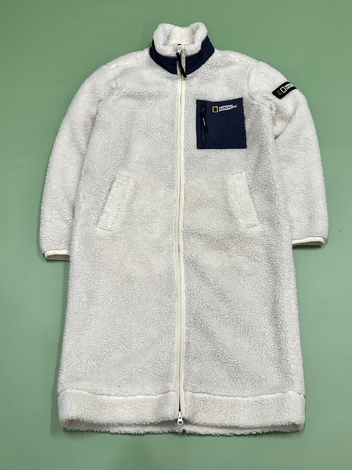 (S) 네셔널지오그래픽 롱 셰르파 뽀글이 집업 자켓 상품이미지2