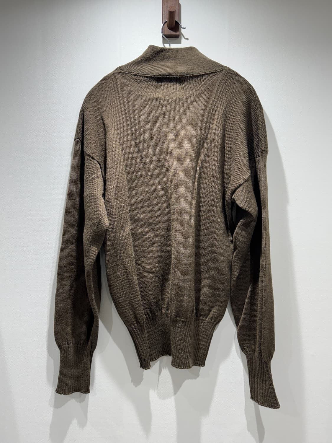 80s 미군 5버튼 울 니트 (XL) 상품이미지5