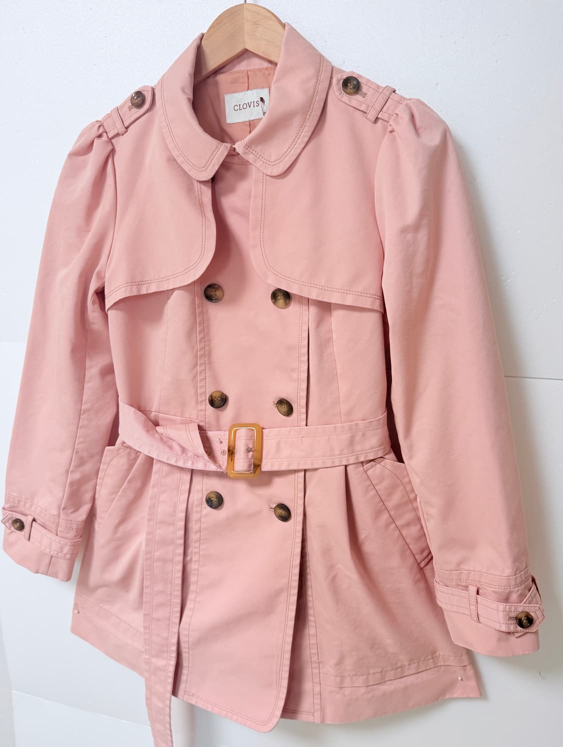 CLOVIS 핑크 트렌치 코트 여성 55 봄코트 상품이미지2