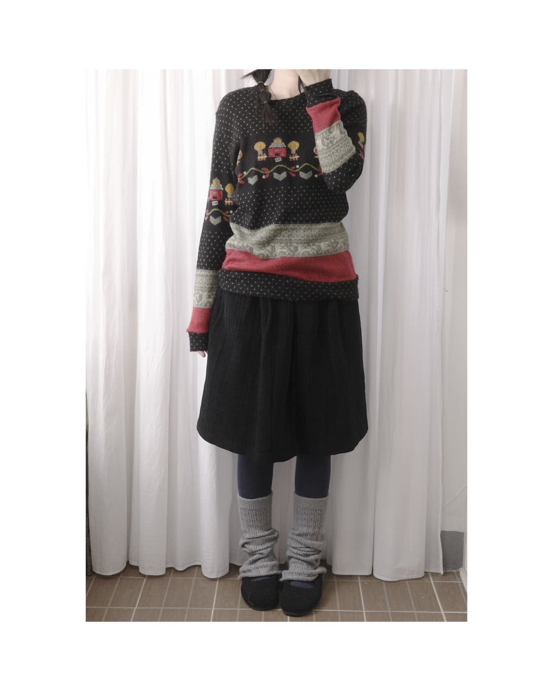 christmas dot knit 상품이미지4