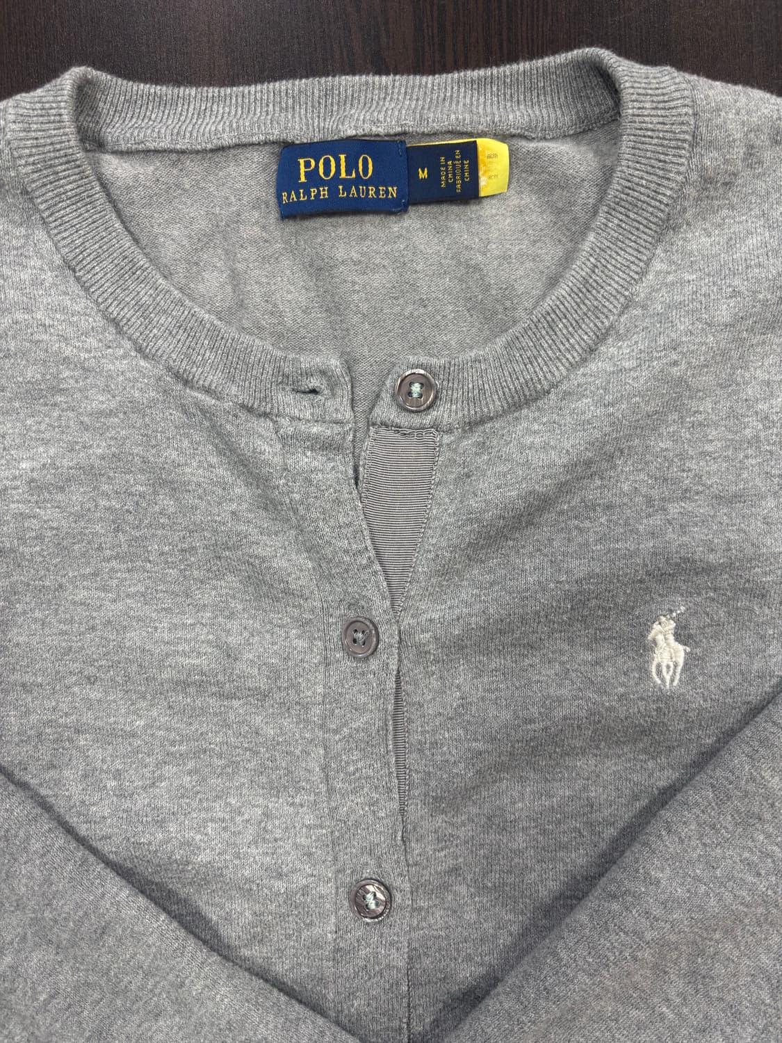폴로 랄프로렌 회색 가디건 M 상품이미지5
