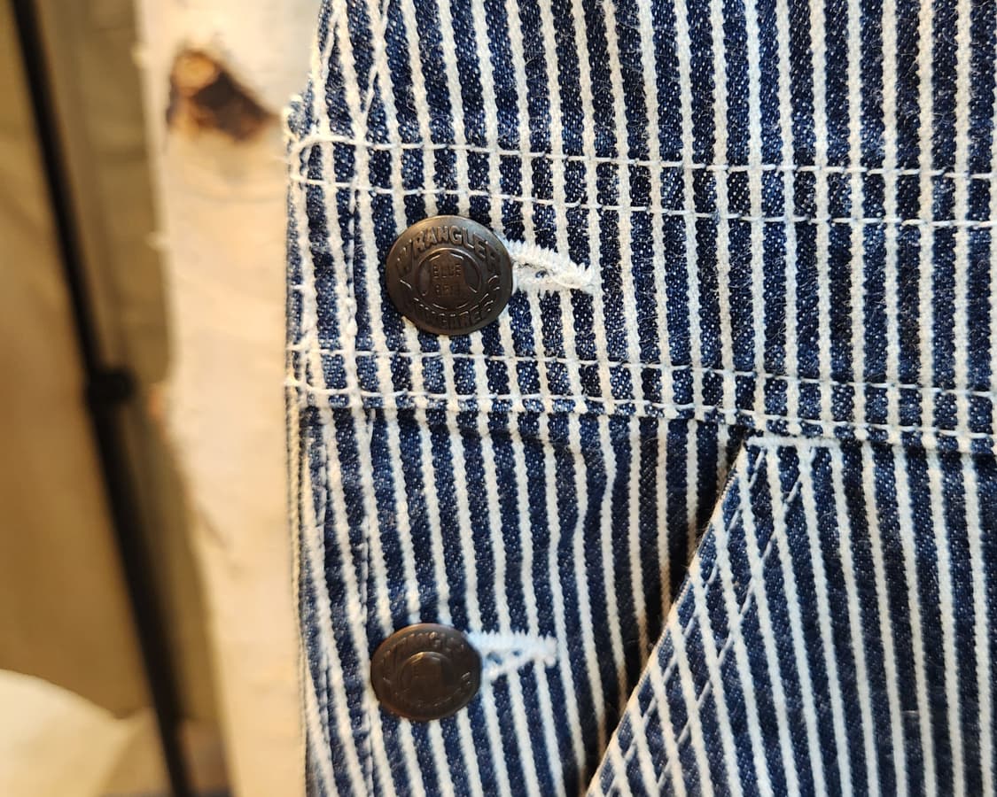 남,여29사이즈 미만) wrangler 랭글러 히코리 오버롤 데님 상품이미지5