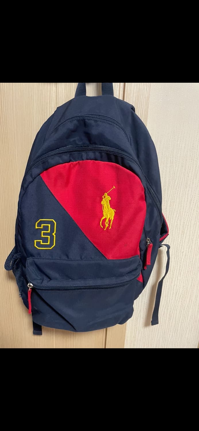 폴로 랄프로렌 백팩 네이비/레드 상품이미지1
