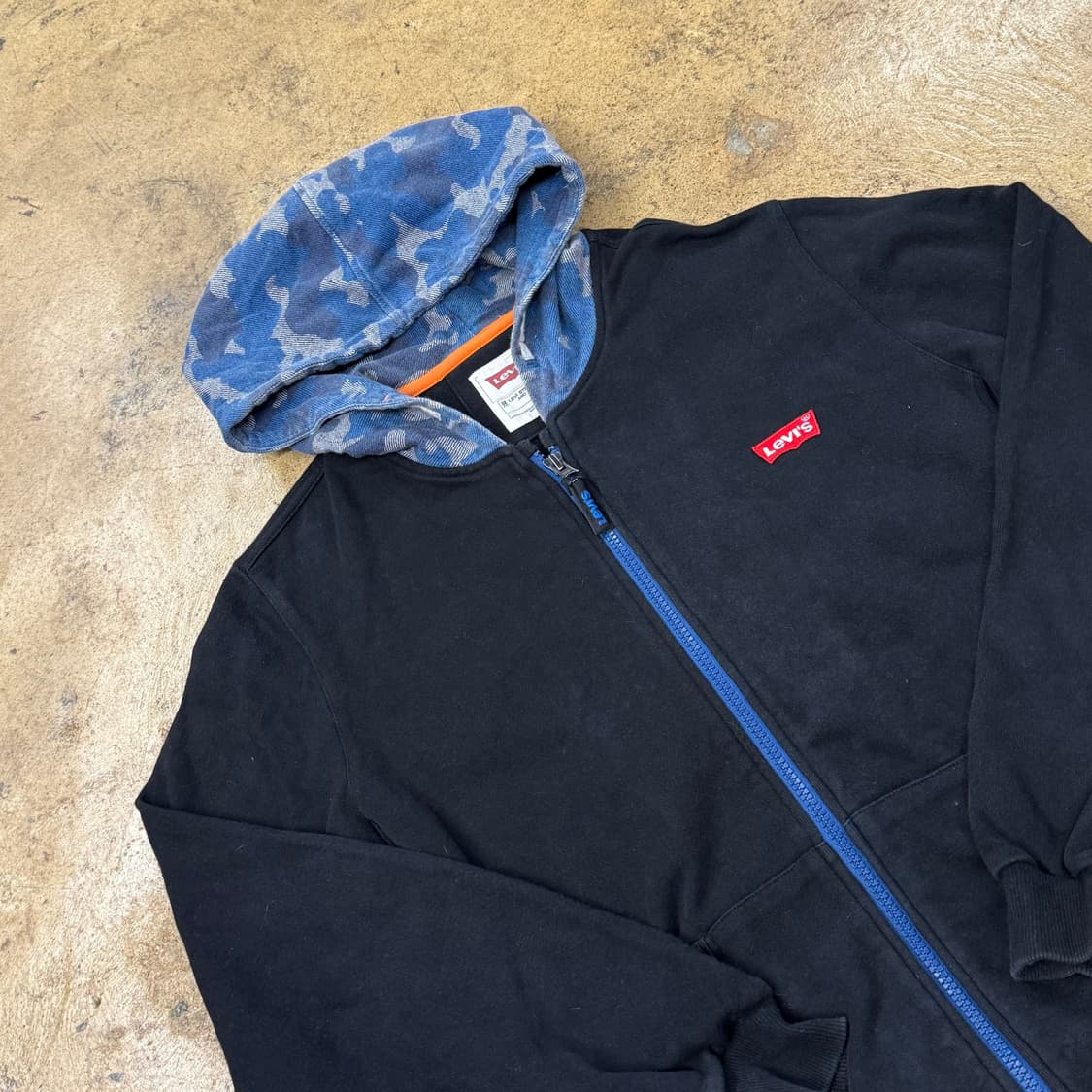 리바이스 카모 밀리터리 후드집업 상품이미지1