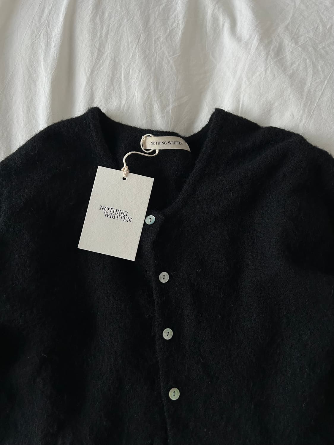 Nothing written 낫띵리튼 코떼 알파카 라운드 가디건 상품이미지3