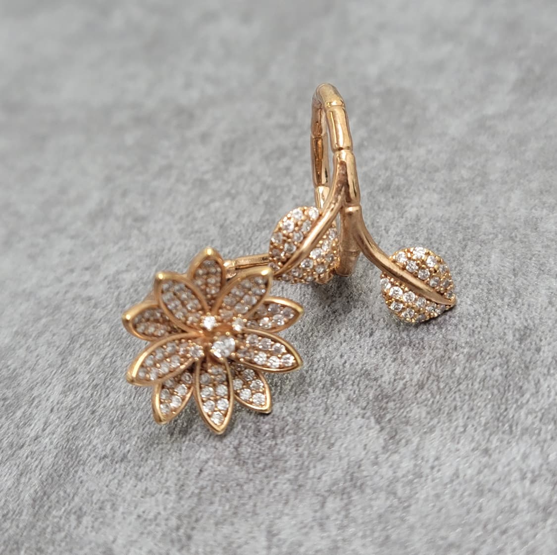 pave flower ring 상품이미지3