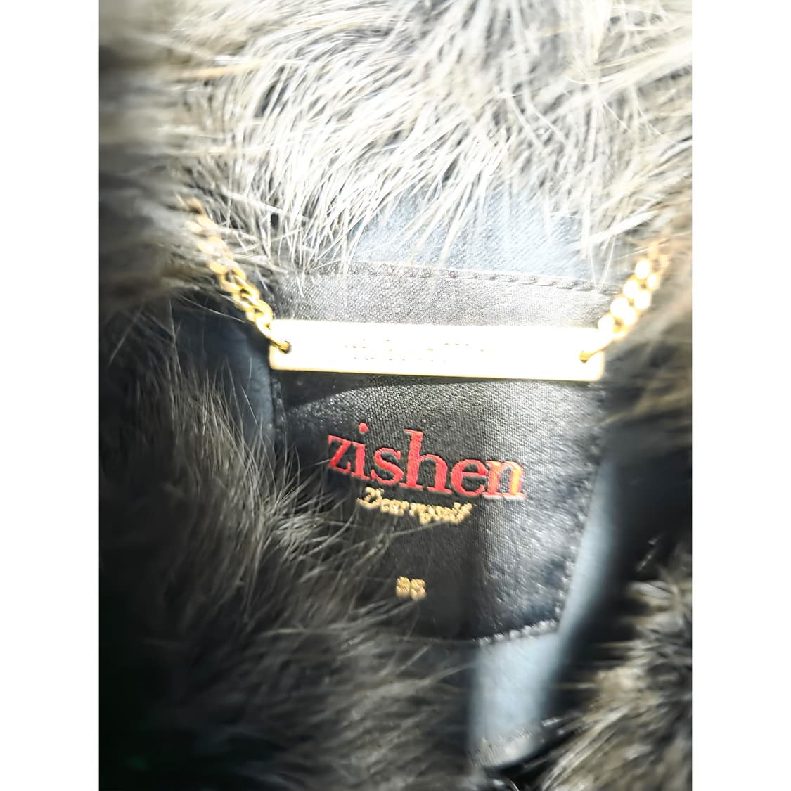 택포) Zishen 내피 여우 퍼 100% 코트 상품이미지2