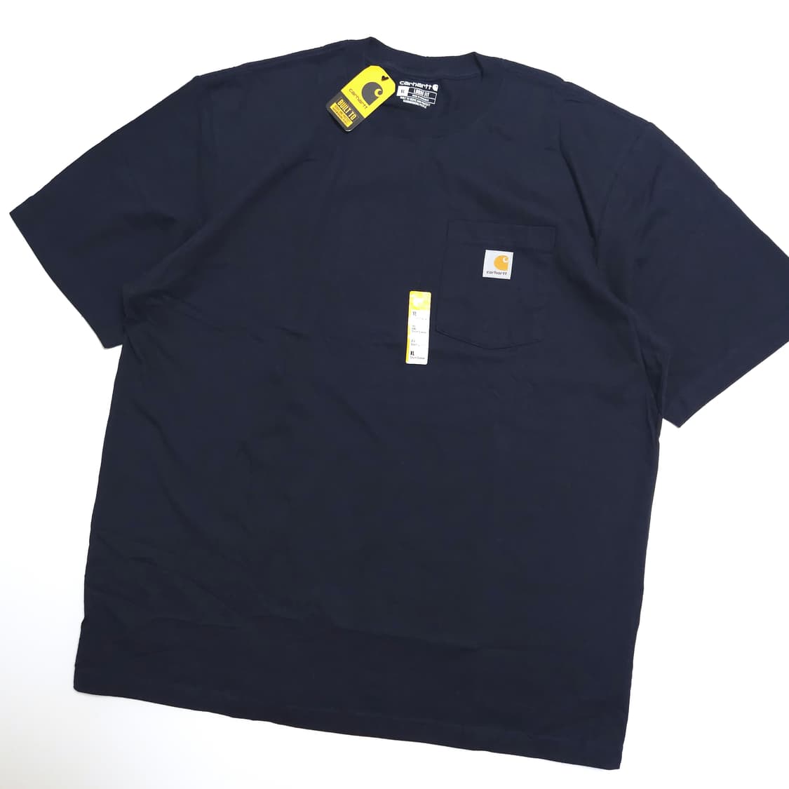 칼하트 루즈핏 워크 포켓 반팔 티셔츠 네이비 상품이미지2