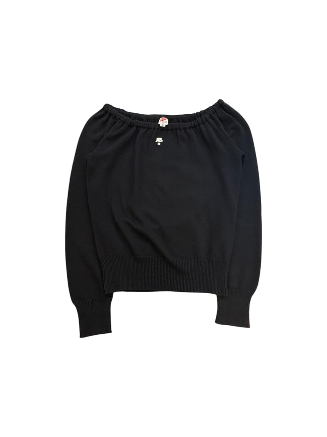 꾸레쥬 로고 니트 상품이미지1