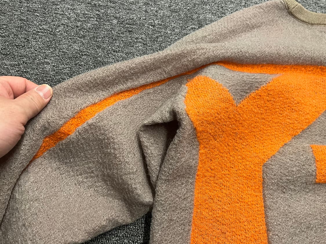 [90~95] Y-3 오렌지라인 포인트 니트 S  상품이미지6