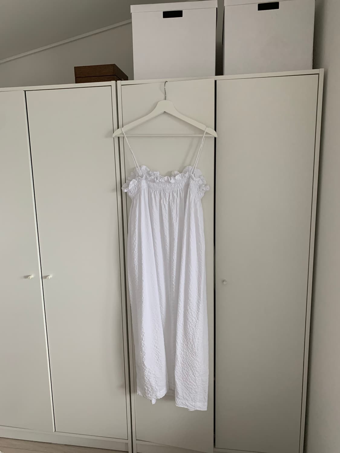 퓨어 화이트 맥시 원피스 상품이미지6
