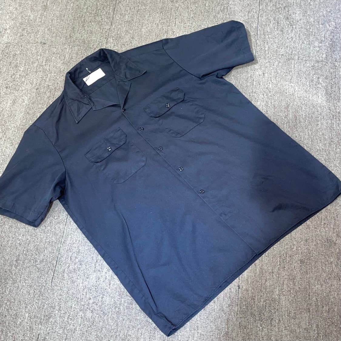(XL) Dickies 디키즈 반팔 워크 셔츠 블랙 상품이미지1