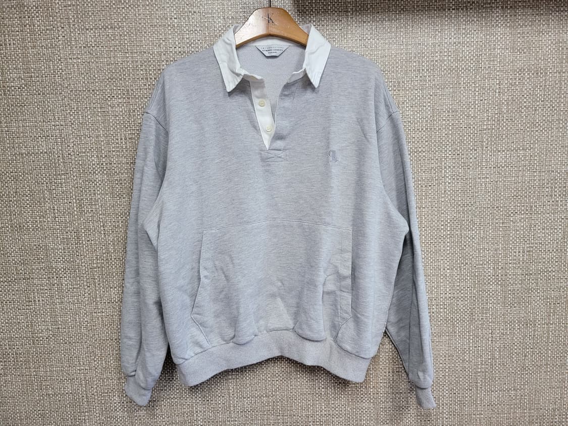 L 105사이즈 라퍼지스토어 오버핏 카라 맨투맨 상품이미지1