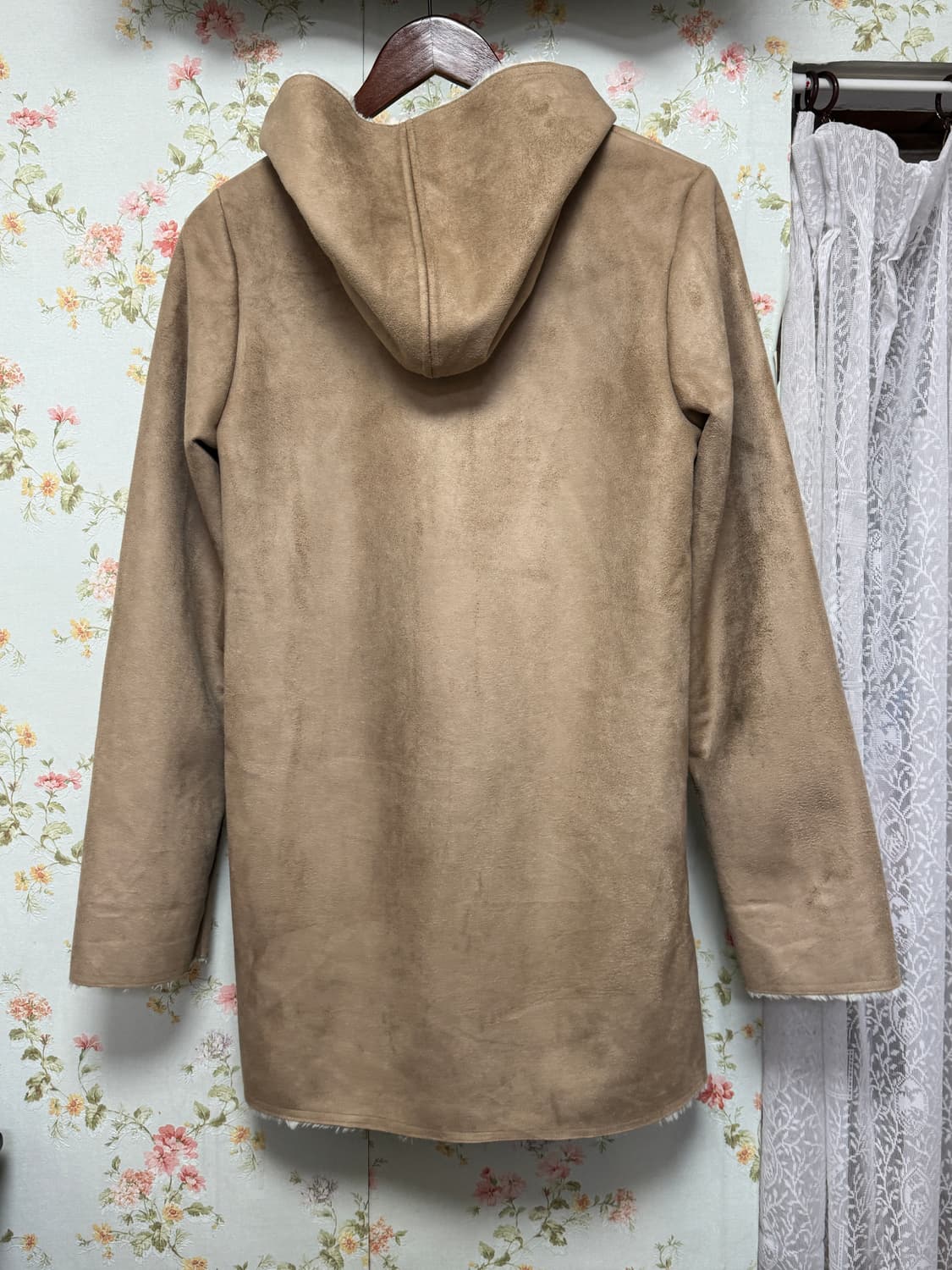 베이지 롱 코트 상품이미지2