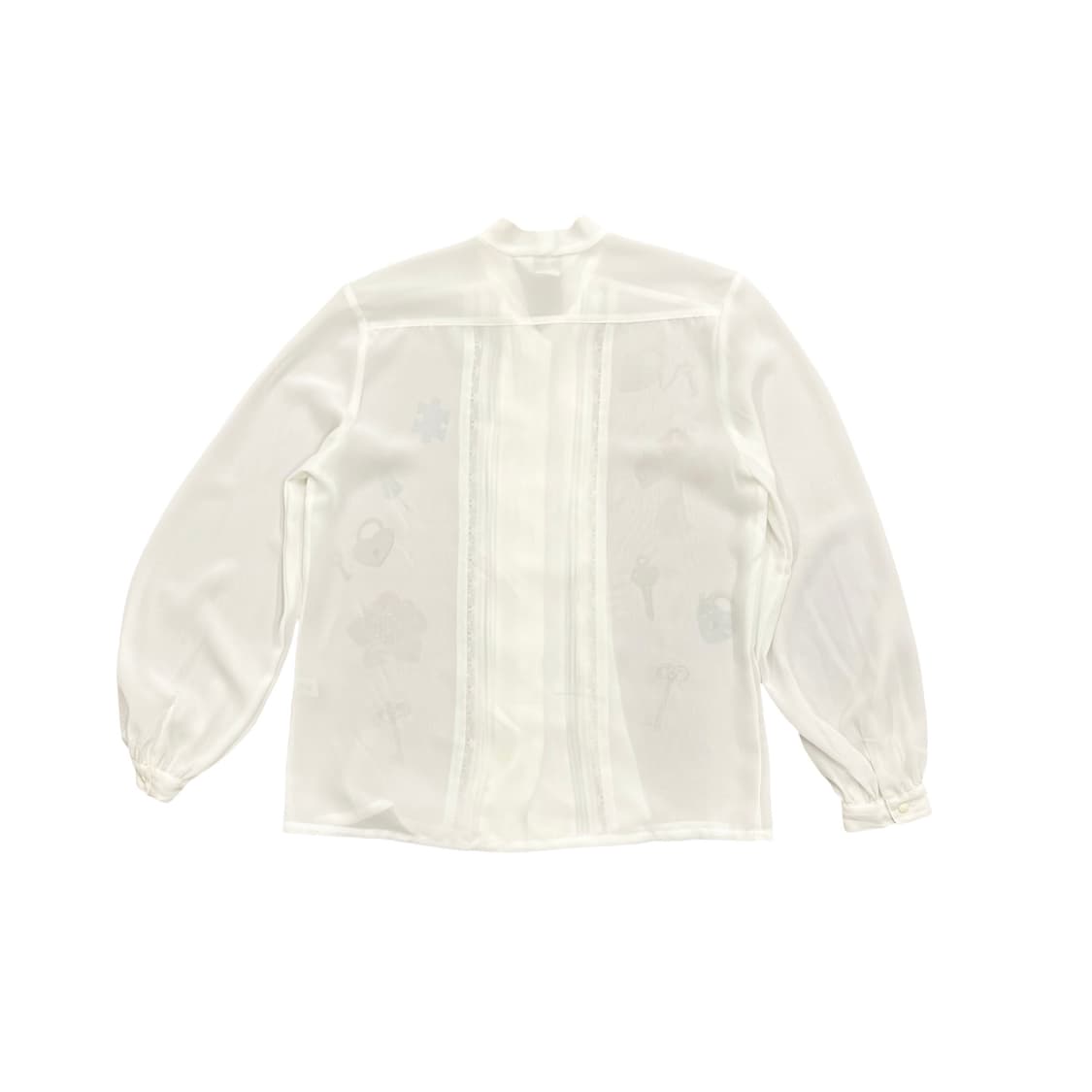 Gothic Printing See Through Shirt 상품이미지3