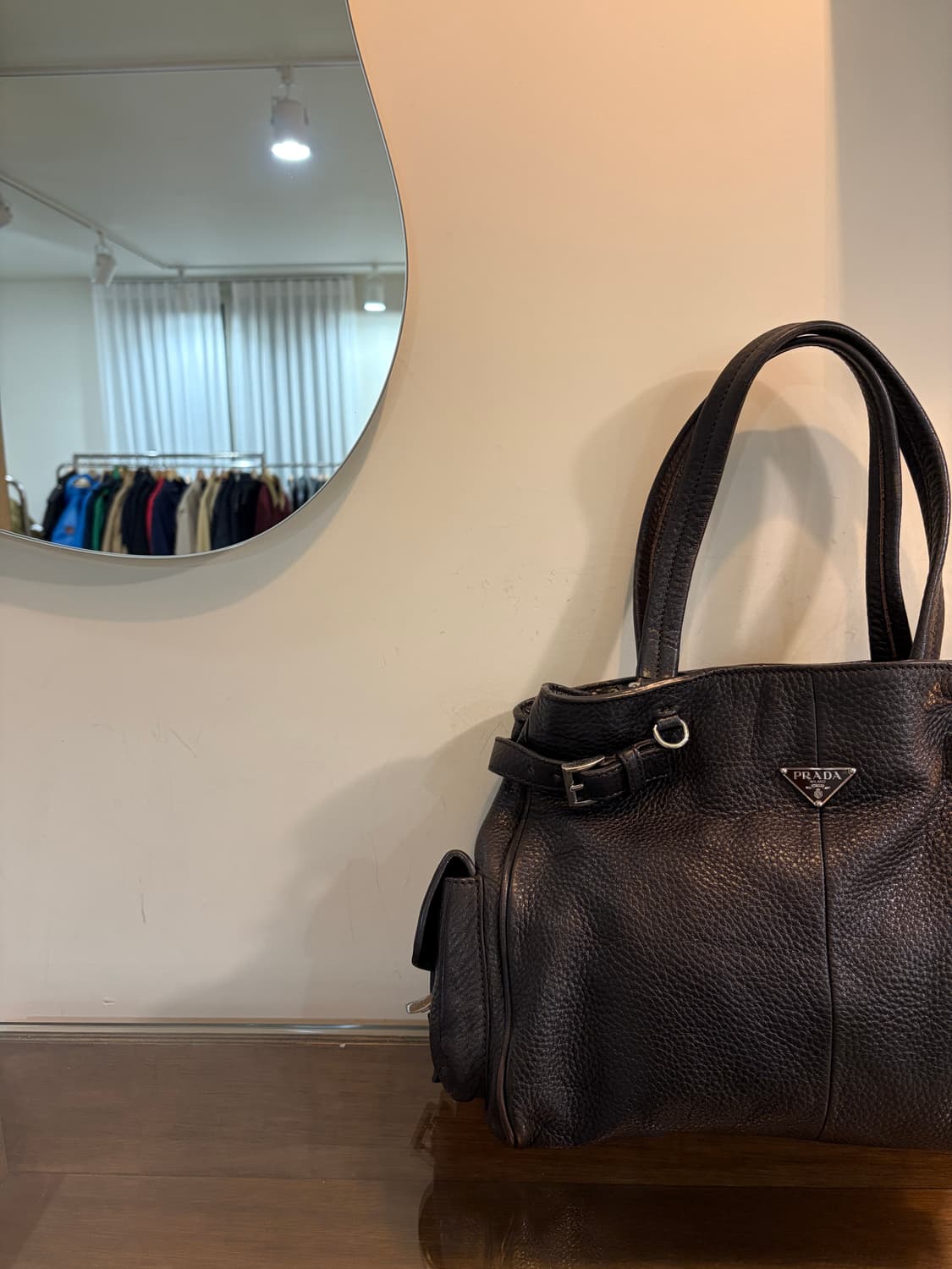 PRADA 프라다 비텔로 사이드 포켓 토트백 상품이미지2