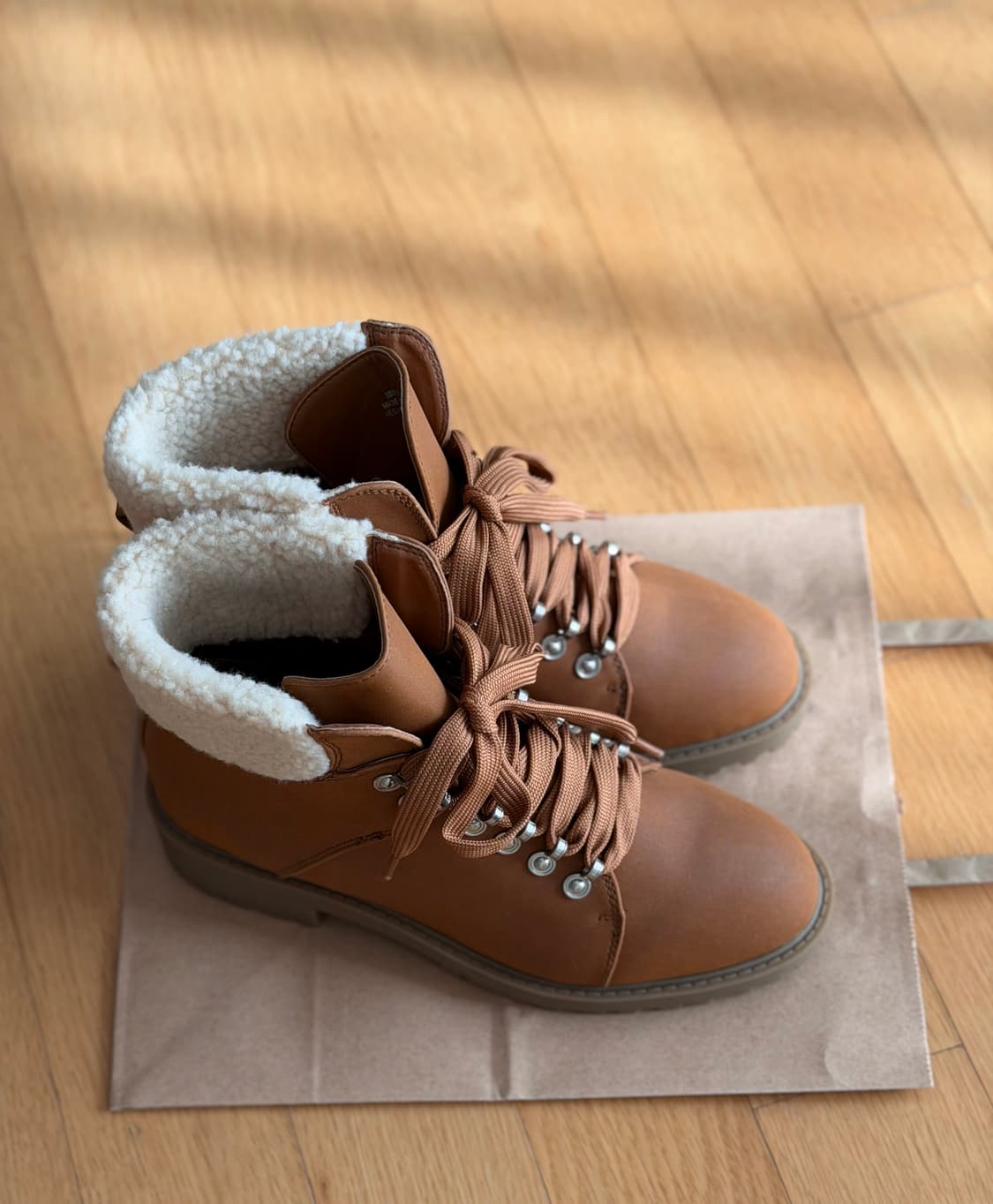 빈티지 브라운 털 부츠 상품이미지2