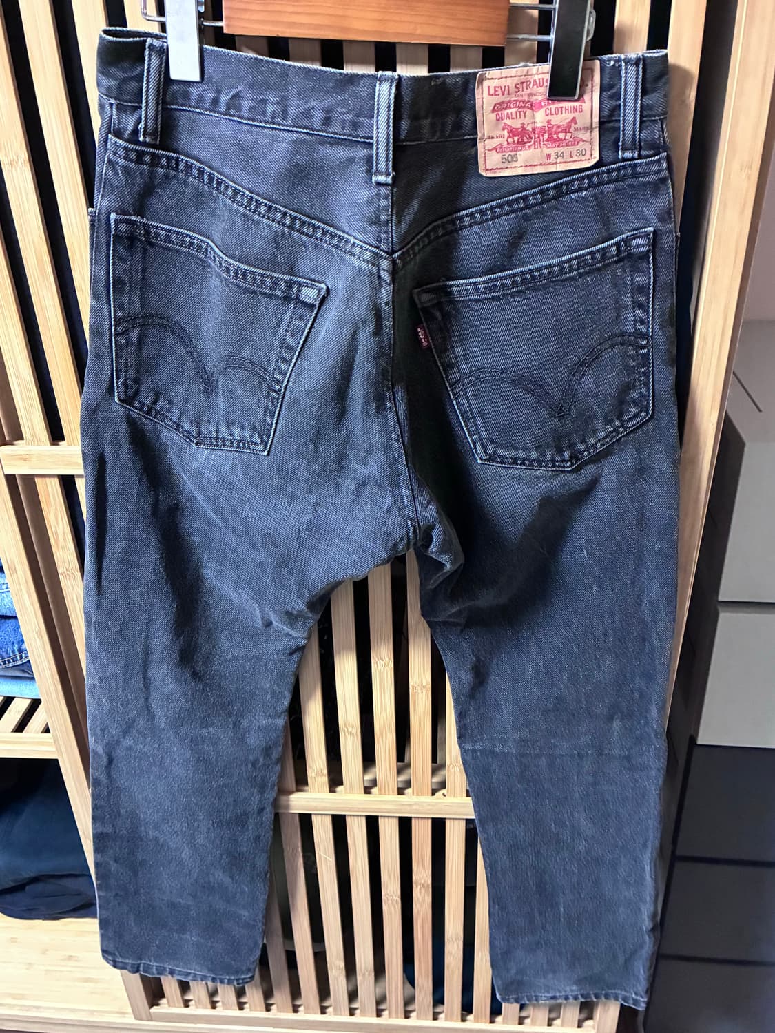 리바이스 505 흑청 00s 상품이미지3