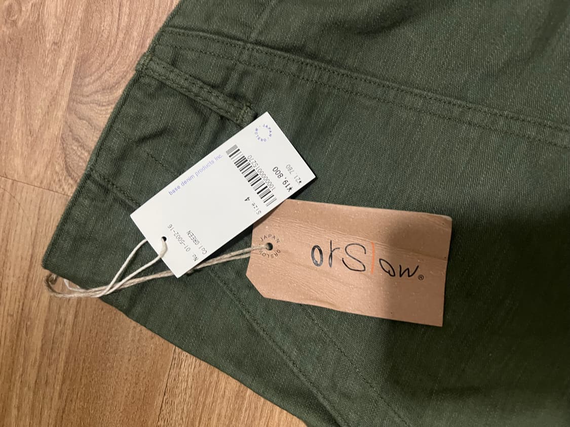 오어슬로우 퍼티그 팬츠 4사이즈 새상품 상품이미지3