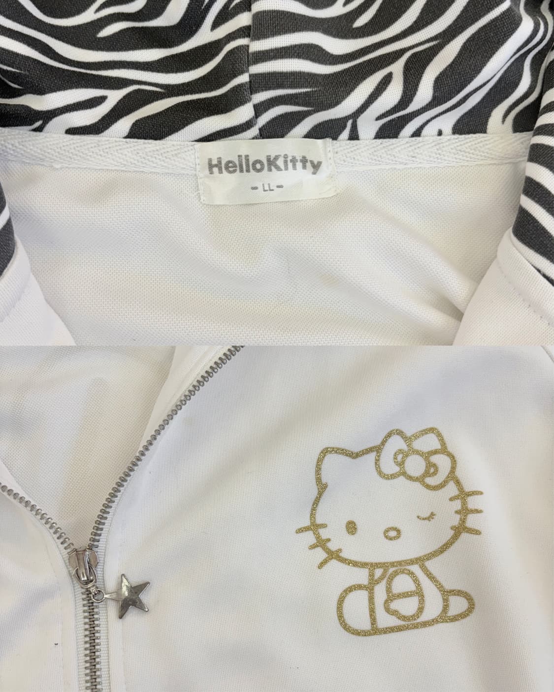 화이트 헬로키티 셋업 상품이미지6