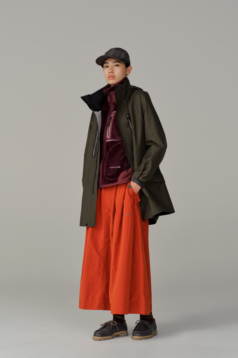 앤드원더 25fw JQ tape 모자/그레이 상품이미지2