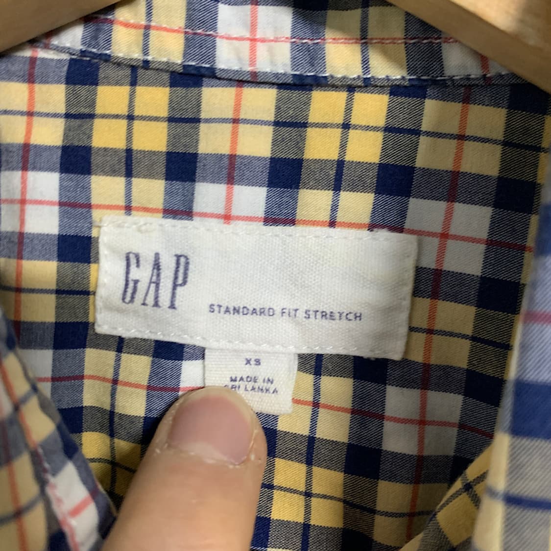 00s 갭 체크 셔츠 XS 상품이미지2