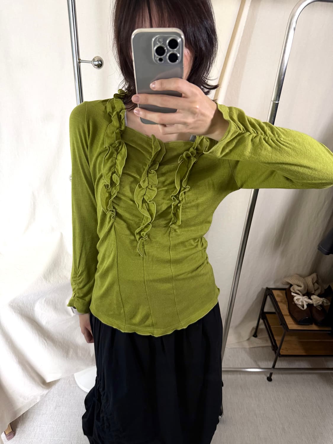 Smart Pink Shirring Blouse 상품이미지1