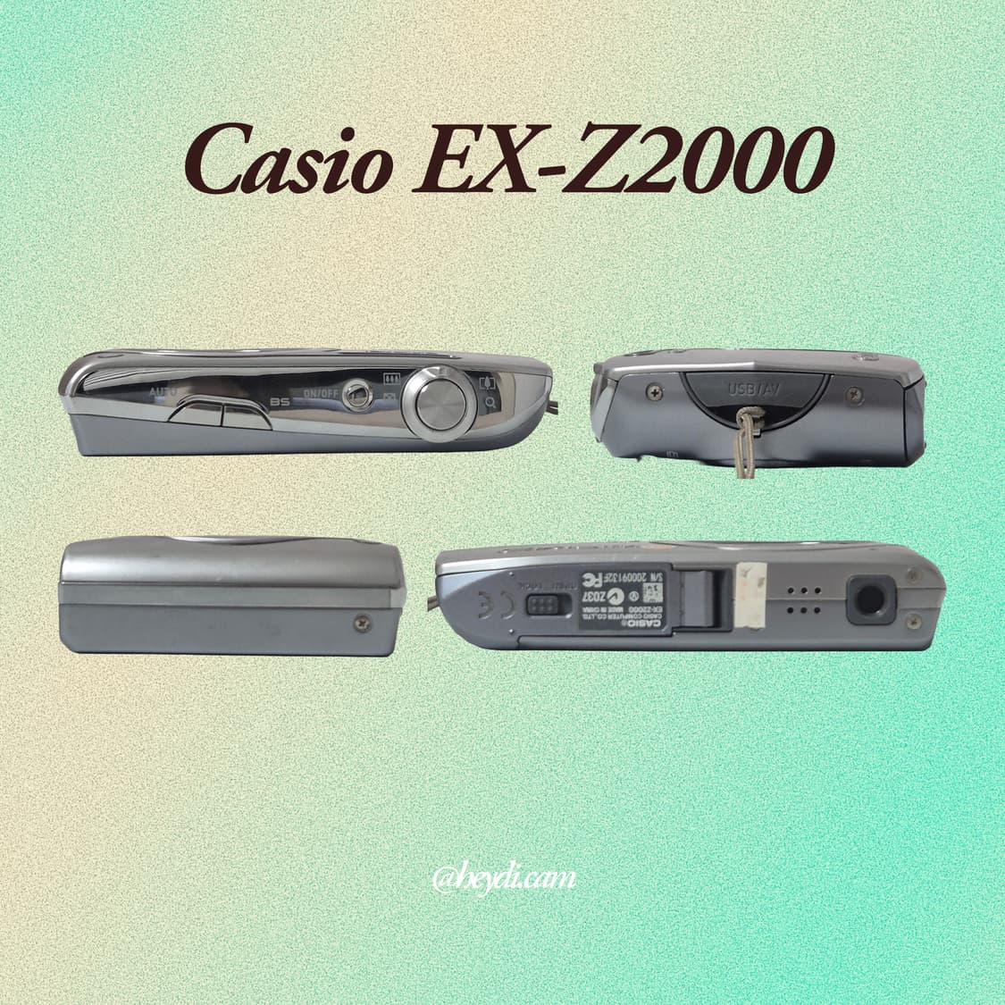 (풀박/미품) (로제, 모카, 아일릿) 카시오 엑슬림 z2000 실버 상품이미지3
