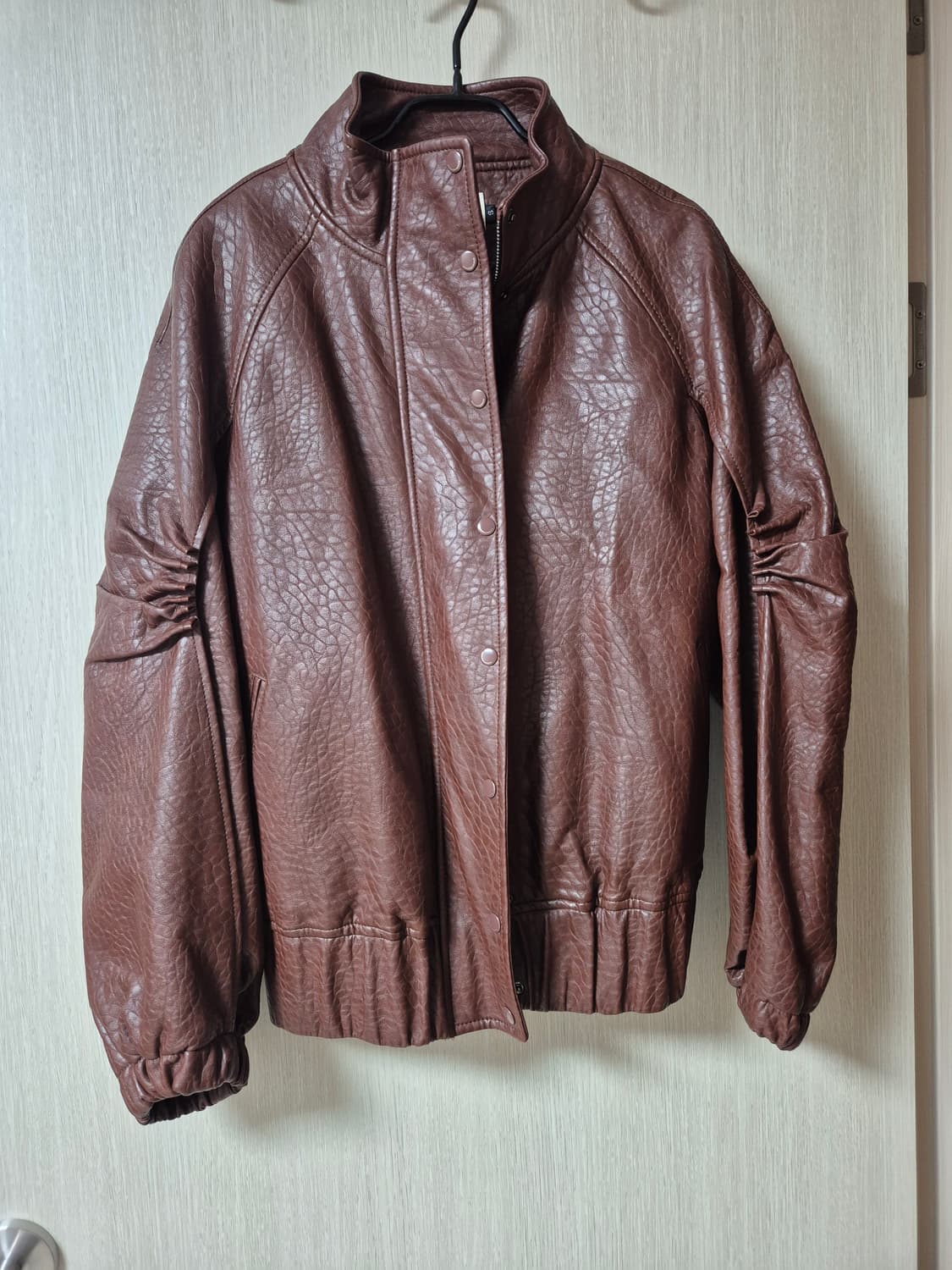 분더캄머 하이넥 에코레더 점퍼 브라운 s 상품이미지5