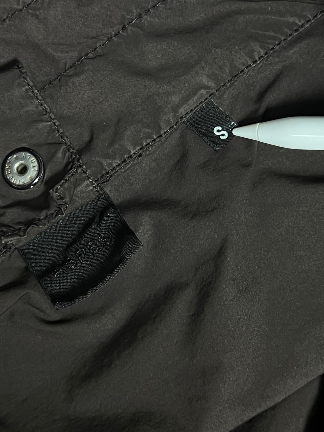 아스페시 하이넥 나일론 트러커 자켓 s 상품이미지5