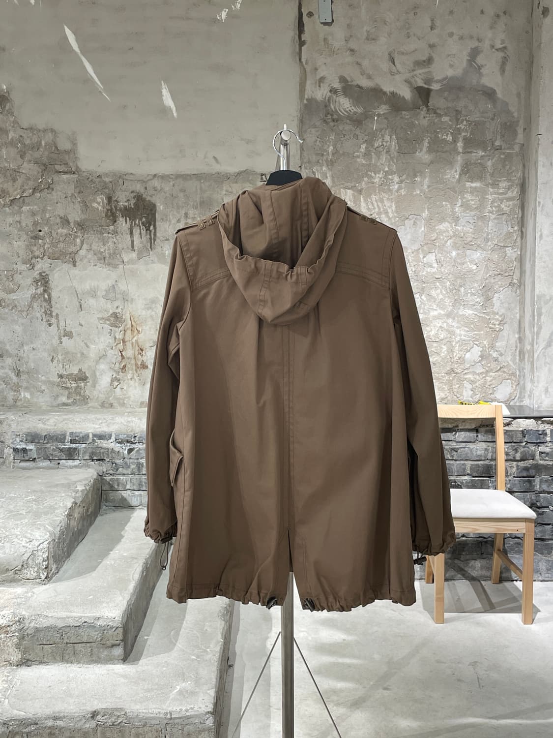 버버리 블루라벨 브라운 스트링 후디 야상 자켓 상품이미지6